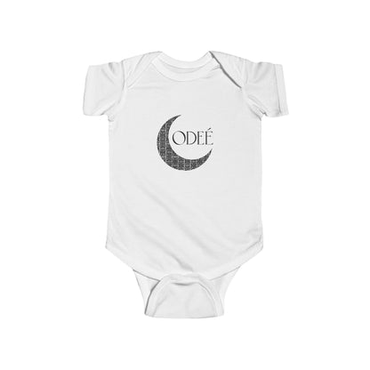 ODEÉ | Moon Pattern #001 | Infant Fine Jersey Bodysuit | 153 GSM