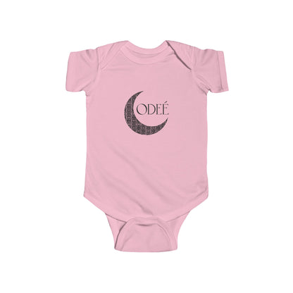 ODEÉ | Moon Pattern #001 | Infant Fine Jersey Bodysuit | 153 GSM