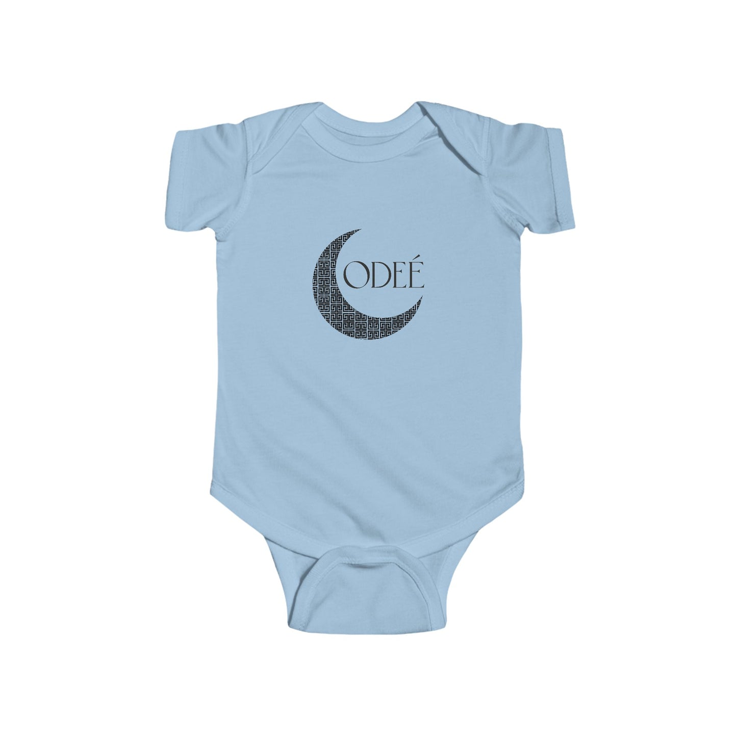 ODEÉ | Moon Pattern #001 | Infant Fine Jersey Bodysuit | 153 GSM