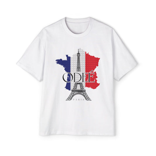 ODEÉ | Eiffel Tower #001 | Men's Heavy Oversized tshirt | GSM 280 | US