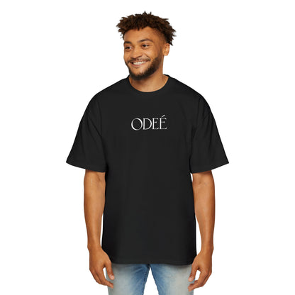 ODEÉ | White Logo | Men's Heavy Oversized tshirt | GSM 280 | US