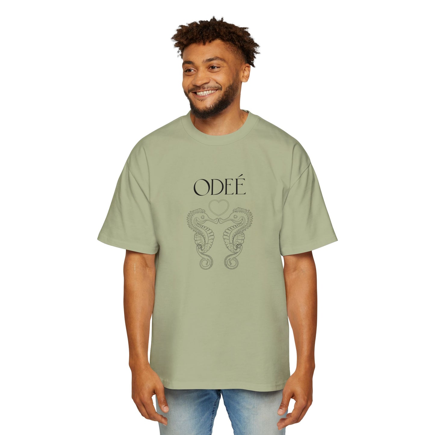 ODEÉ | Seahorse | Men's Heavy Oversized tshirt | GSM 280 | US