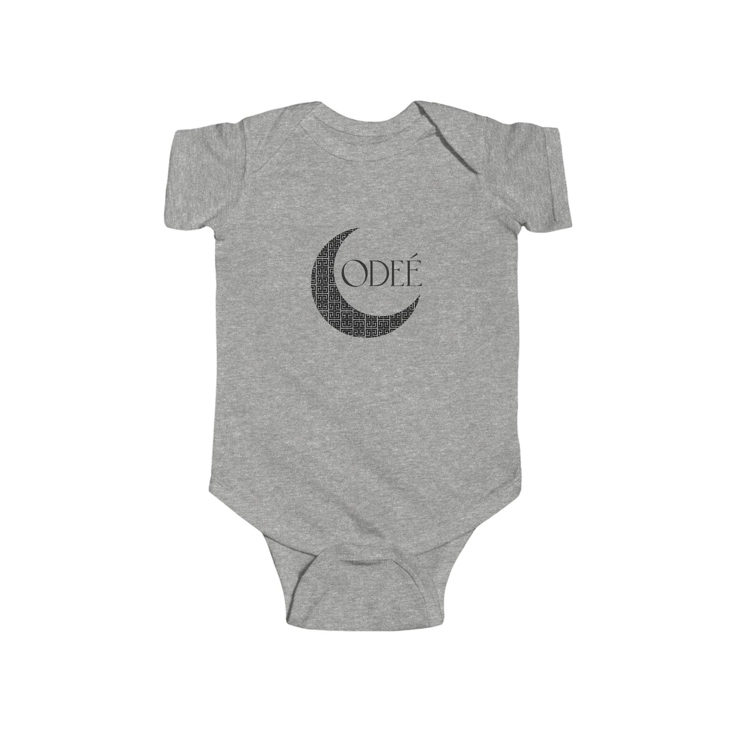 ODEÉ | Moon Pattern #001 | Infant Fine Jersey Bodysuit | 153 GSM