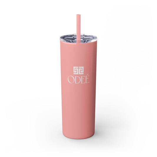 ODEÉ | Skinny Tumbler with Straw 001 | 20oz