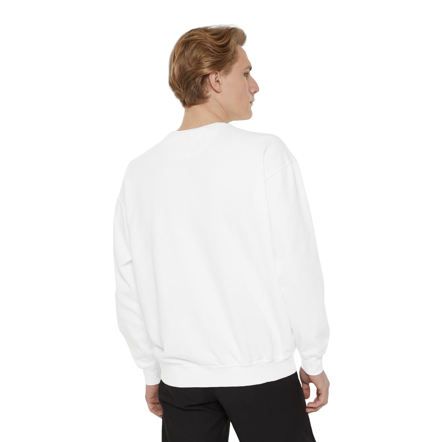 ODEÉ | Signature brand Blk | Unisex Garment-Dyed Sweatshirt  | GSM 322.1 | US