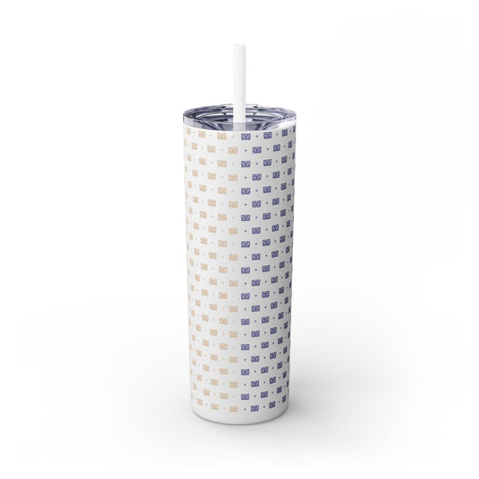 ODEÉ | Skinny Tumbler with Straw B&P | 20oz