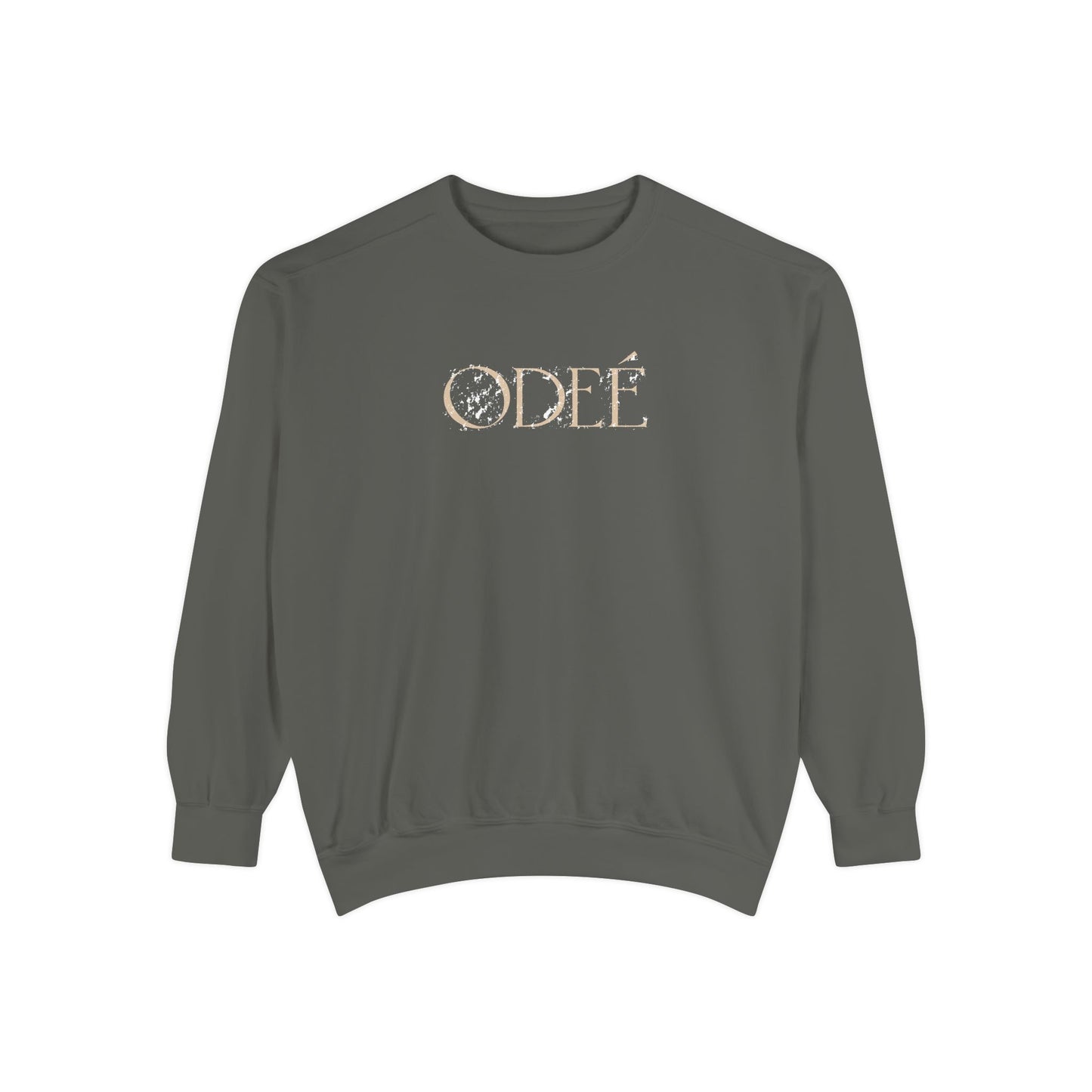 ODEÉ | Soft Marble Black | Unisex Garment-Dyed Sweatshirt  | GSM 322.1 | US