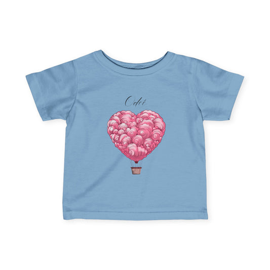 ODEÉ | Pink Ballon  | Infant Fine Jersey Tshirt | GSM 153