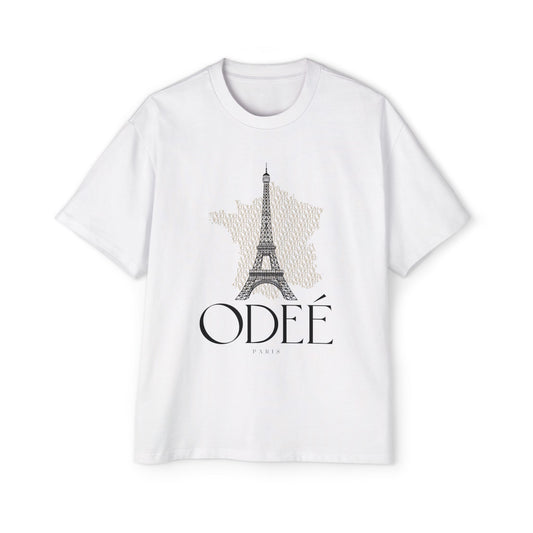 ODEÉ | Eiffel Tower #002 | Men's Heavy Oversized tshirt | GSM 280 | US