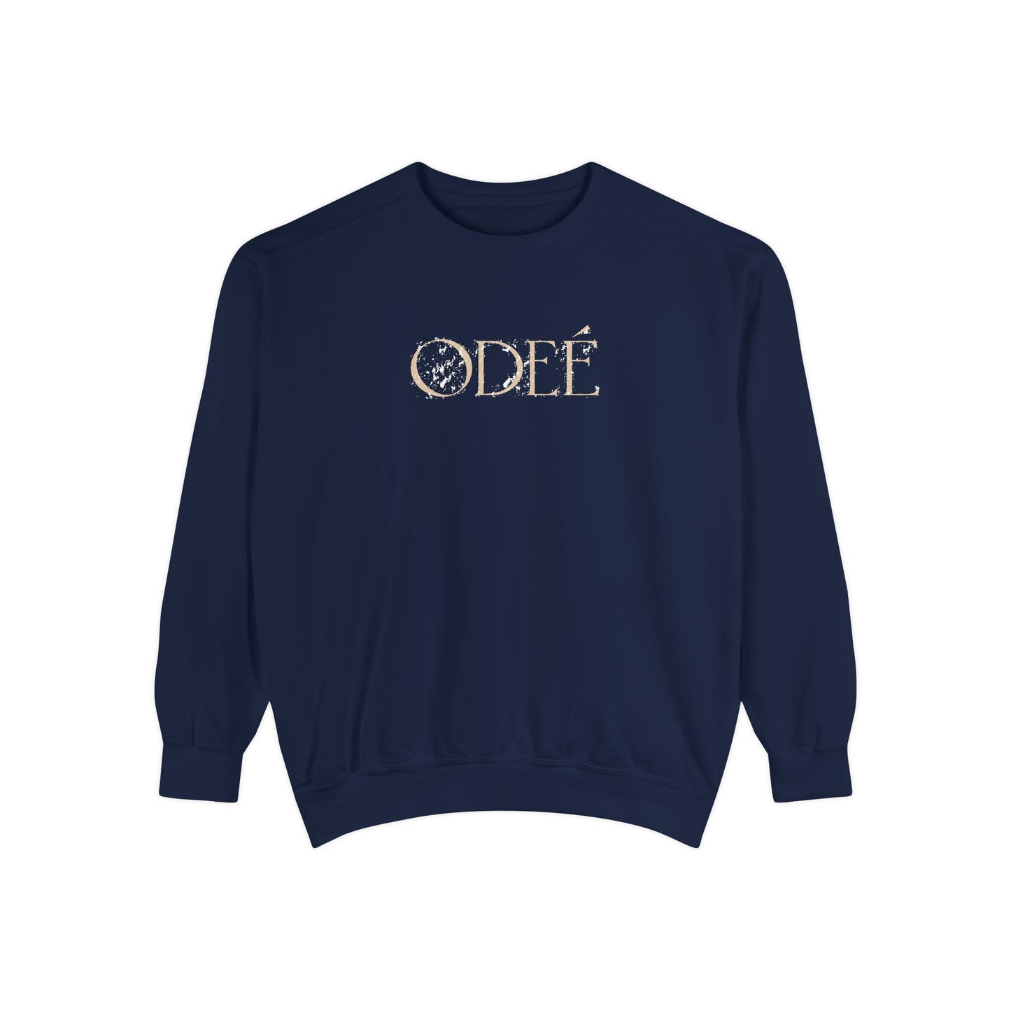 ODEÉ | Soft Marble Black | Unisex Garment-Dyed Sweatshirt  | GSM 322.1 | US