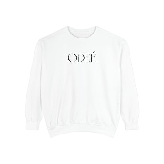 ODEÉ | High Marble black  | Unisex Garment-Dyed Sweatshirt  | GSM 322.1 | US