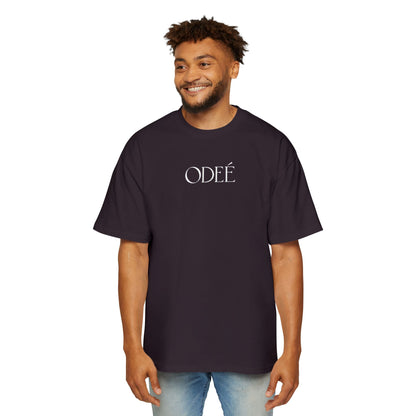 ODEÉ | White Logo | Men's Heavy Oversized tshirt | GSM 280 | US