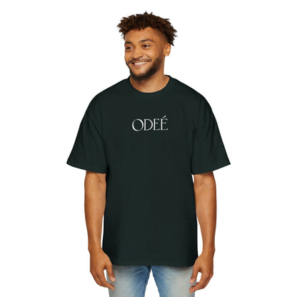 ODEÉ | White Logo | Men's Heavy Oversized tshirt | GSM 280 | US