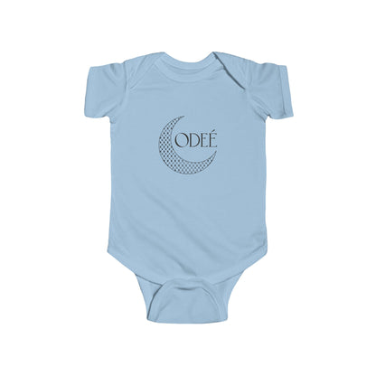 ODEÉ | Moon Pattern #002 | Infant Fine Jersey Bodysuit | 153 GSM