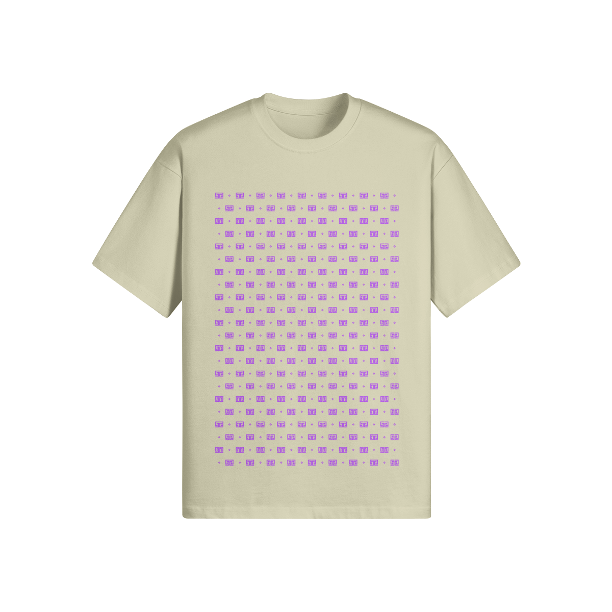 ODEÉ | Purple minimono (98) Unisex Oversized Crewneck Tshirt | 305 GSM