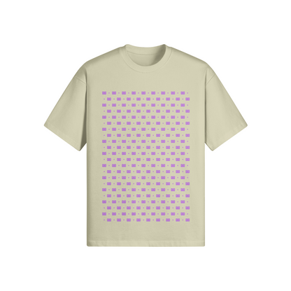 ODEÉ | Purple minimono (98) Unisex Oversized Crewneck Tshirt | 305 GSM