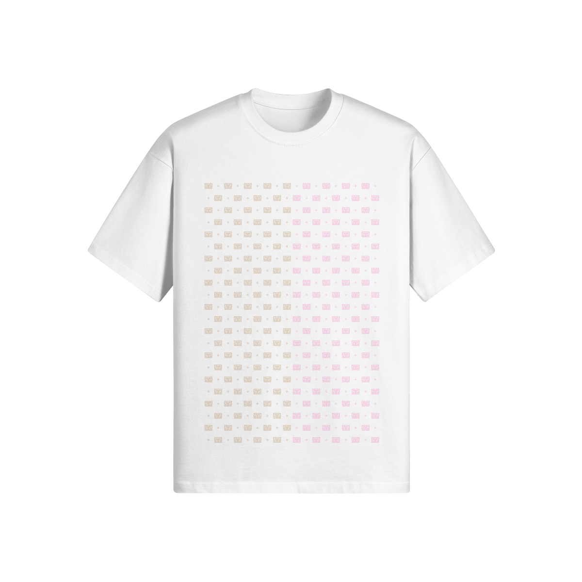 ODEÉ | Peach/Pink minimono (93) Unisex Crewneck Tshirt | 305GSM