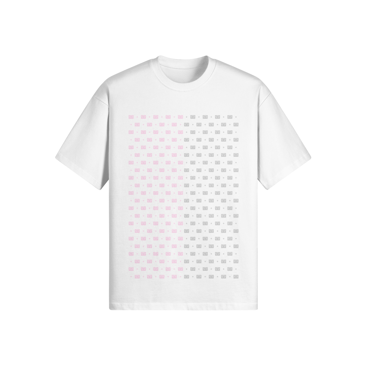 ODEÉ | Pink/Silver minimono (92) Unisex Crewneck Tshirt | 305GSM