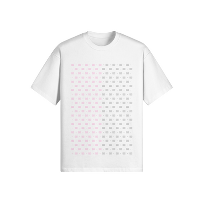 ODEÉ | Pink/Silver minimono (92) Unisex Crewneck Tshirt | 305GSM