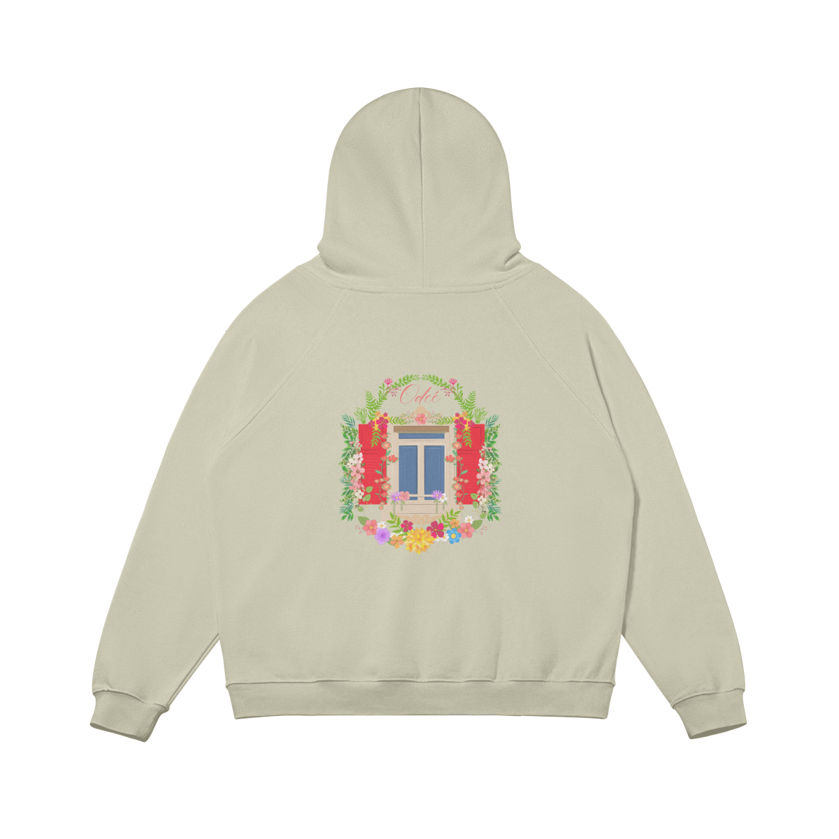 ODEÉ | Paradise window template (85) | Pullover Hoodie | 380 GSM