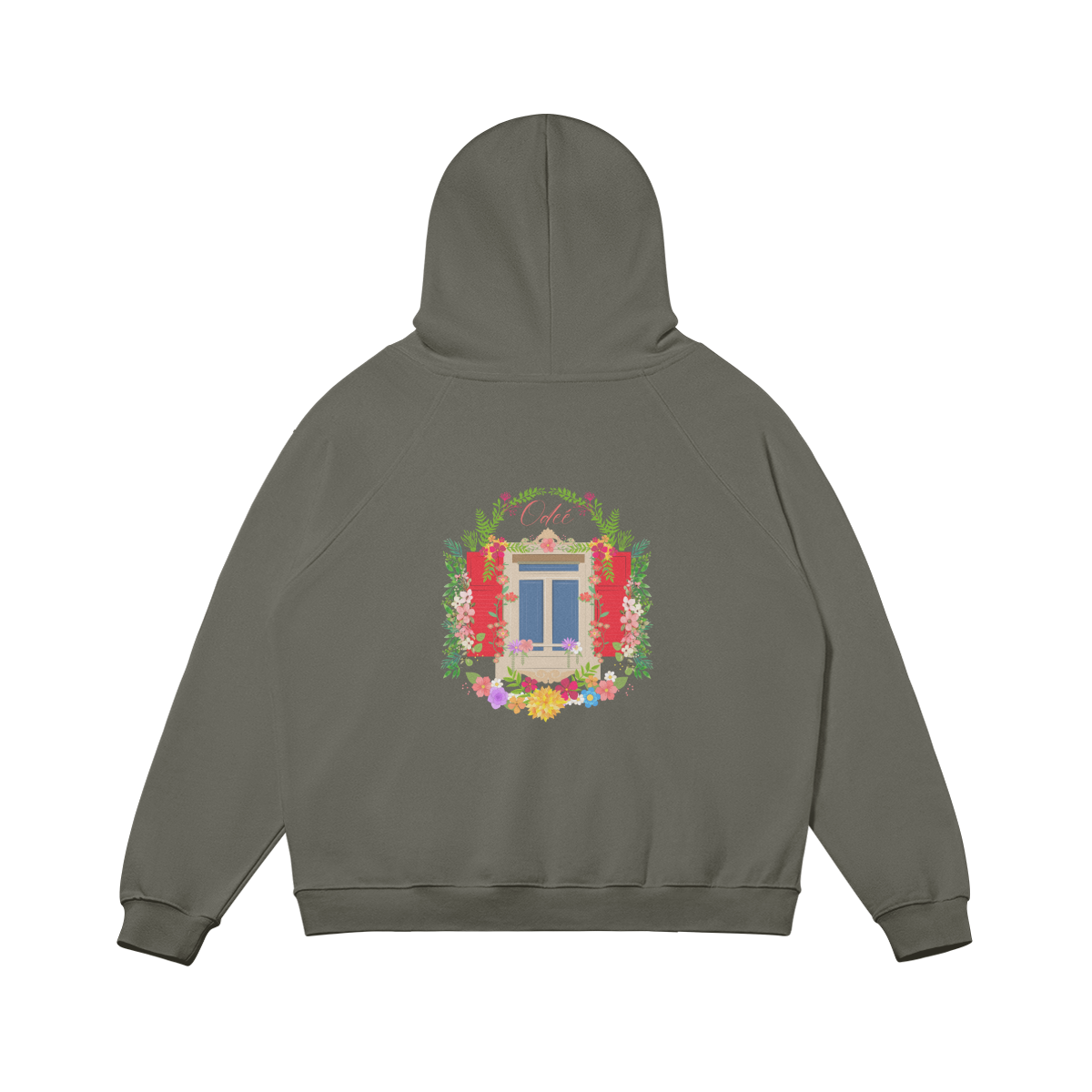 ODEÉ | Paradise window template (85) | Pullover Hoodie | 380 GSM