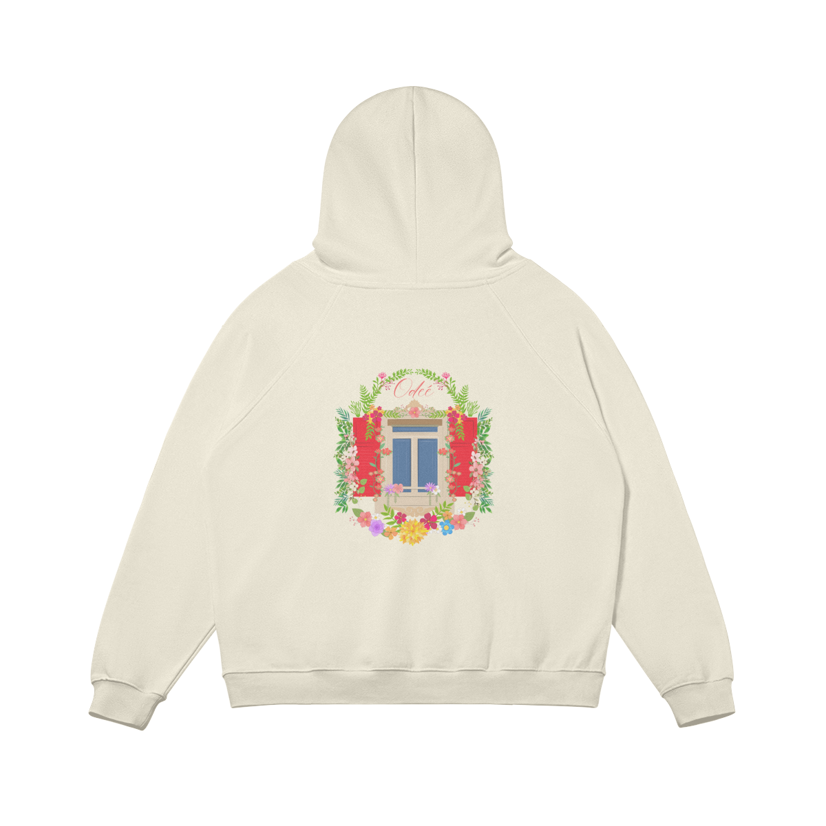 ODEÉ | Paradise window template (85) | Pullover Hoodie | 380 GSM