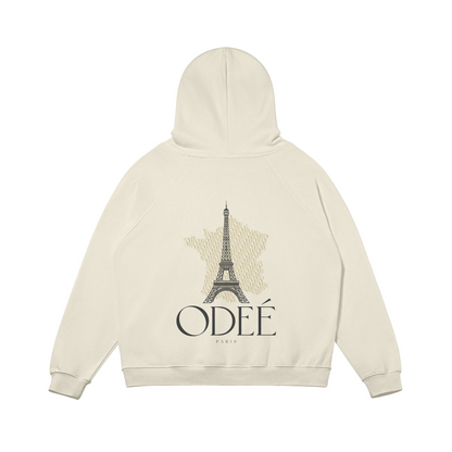 ODEÉ | Eiffel Tower (69) | Unisex Heavy Flecee Lined Hoodie |380 GSM