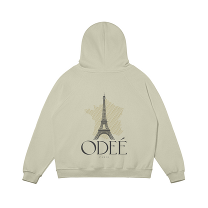 ODEÉ | Eiffel Tower (69) | Unisex Heavy Flecee Lined Hoodie |380 GSM