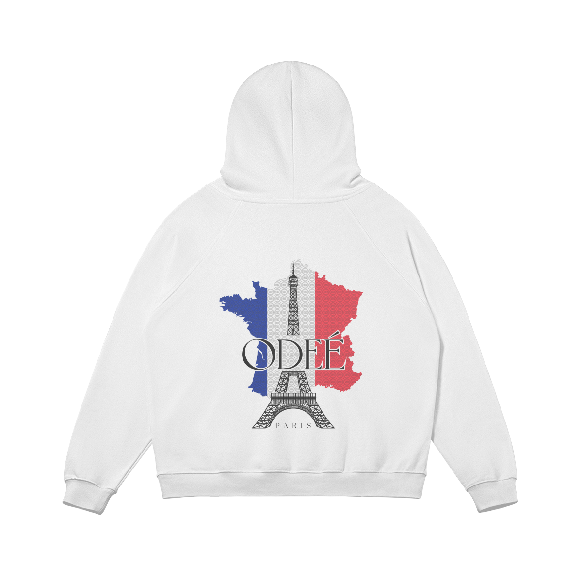 ODEÉ | Eiffel Tower 02(68) |Unisex Heavy Flecee Lined Hoodie | 380 GSM