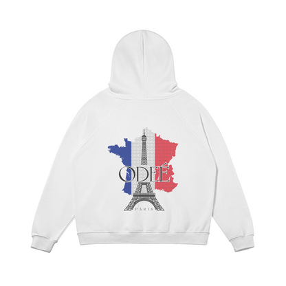 ODEÉ | Eiffel Tower 02(68) |Unisex Heavy Flecee Lined Hoodie | 380 GSM