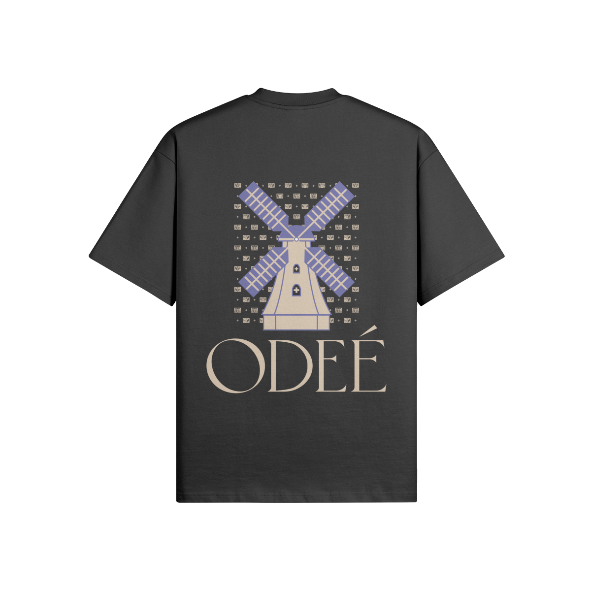 ODEÉ | Windmill #001 (26) | Unisex Oversized Crew Neck Tshirt | 425GSM