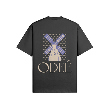 ODEÉ | Windmill #001 (26) | Unisex Oversized Crew Neck Tshirt | 425GSM