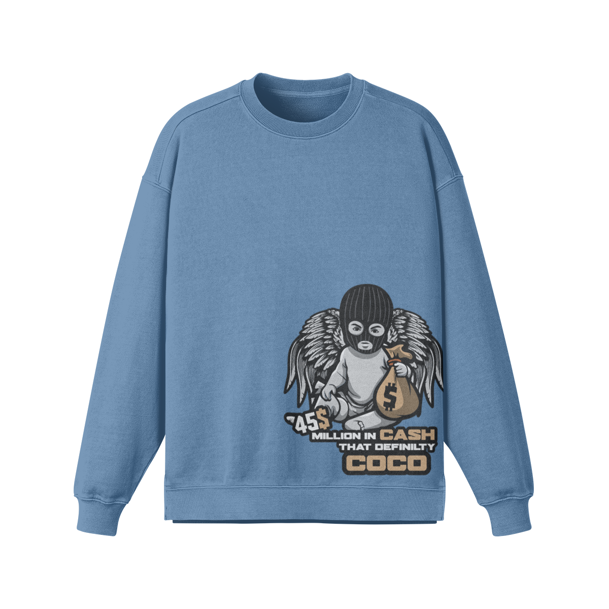 ODEÉ | BabyGang (20) | Unisex Side Slit Faded Sweatshirt | 380 GSM