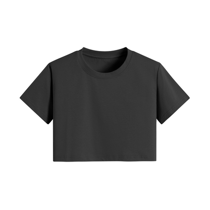 ODEÉ | Black marklogo template (62) | | Women Crop Top Tshirt | 200 GS